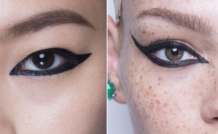 Makeupfejl til brune øjne